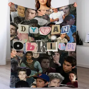 Dylan Star Obrien Blanket Poster Soft Comfortable Warm Wool Blanket Fan Gift Suitable for Room Sofa Office Bed Car Camping Sofa Decoration Comfortable 30"x40"