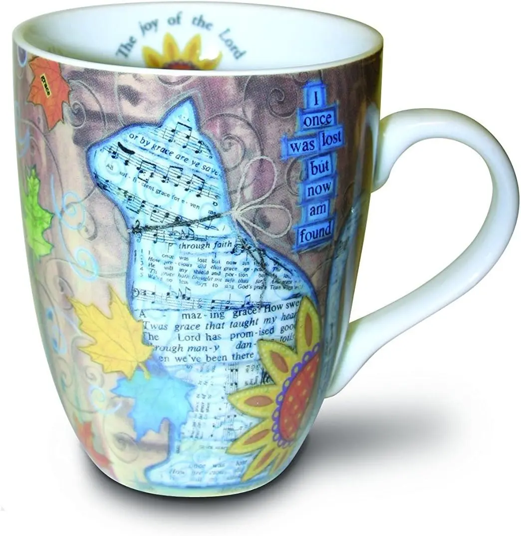 Divinity Boutique 22188 Boxed Ceramic Mugs, 1 Count (Pack of 1), Autumn Cat Divinity Boutique