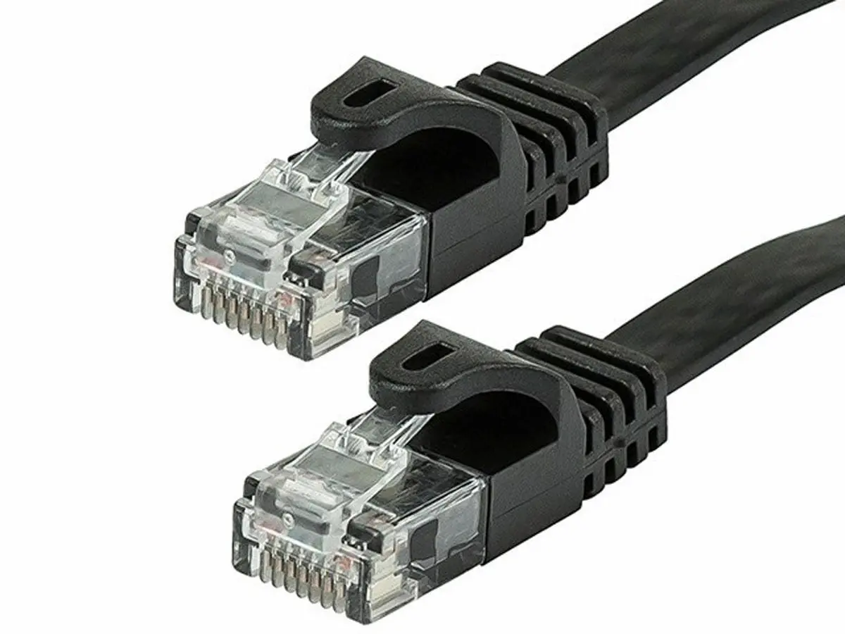 20 Cat6a Ethernet Network Patch Cable RJ45 23AWG 600M Solid Copper Wire 3' Black