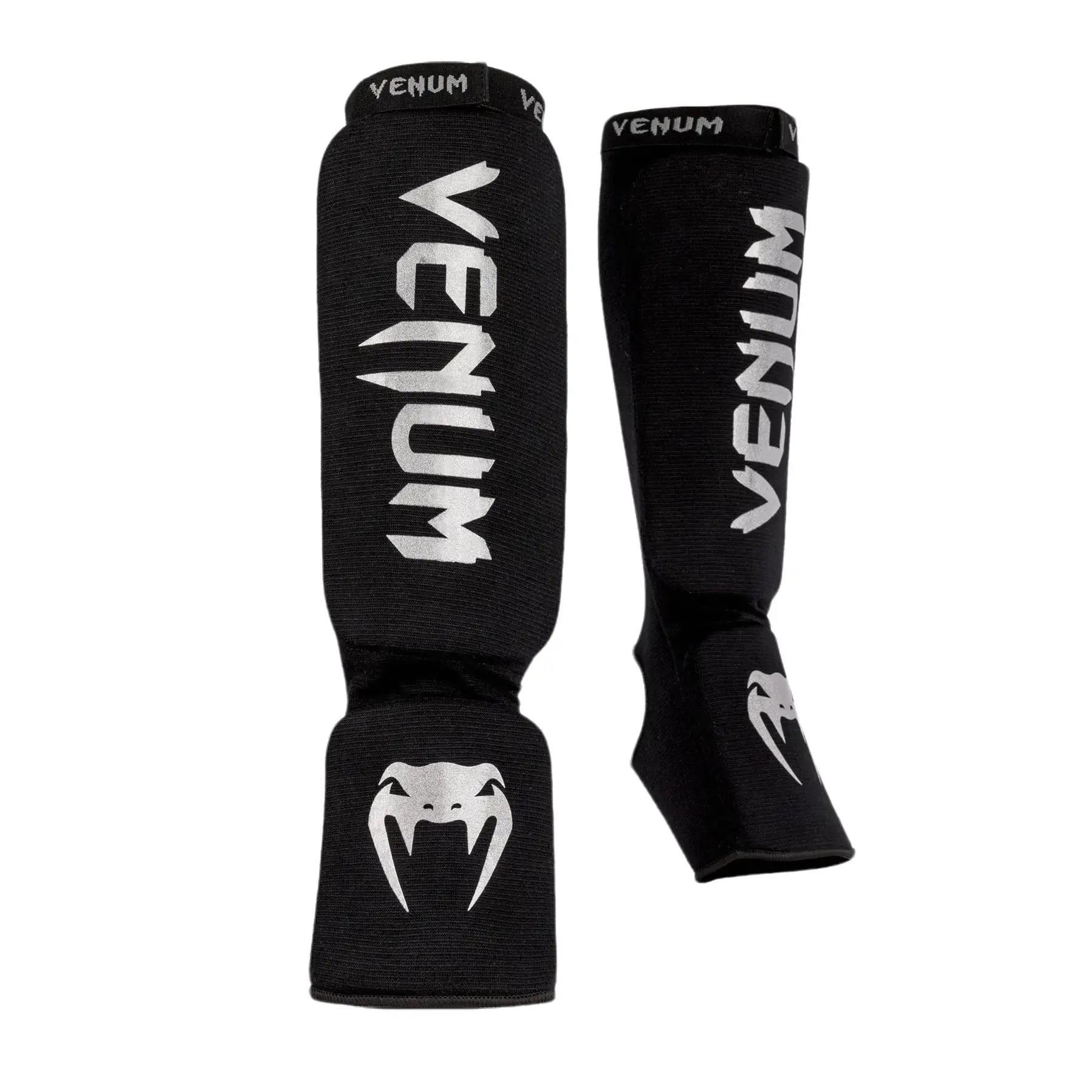 Venum Kontact Cotton Martial Arts Shin Guards, Slip-On Protective Gear for MMA, Kickboxing & Muay Thai, Impact Absorbing, Durable Protective Gear, Sports Accessory