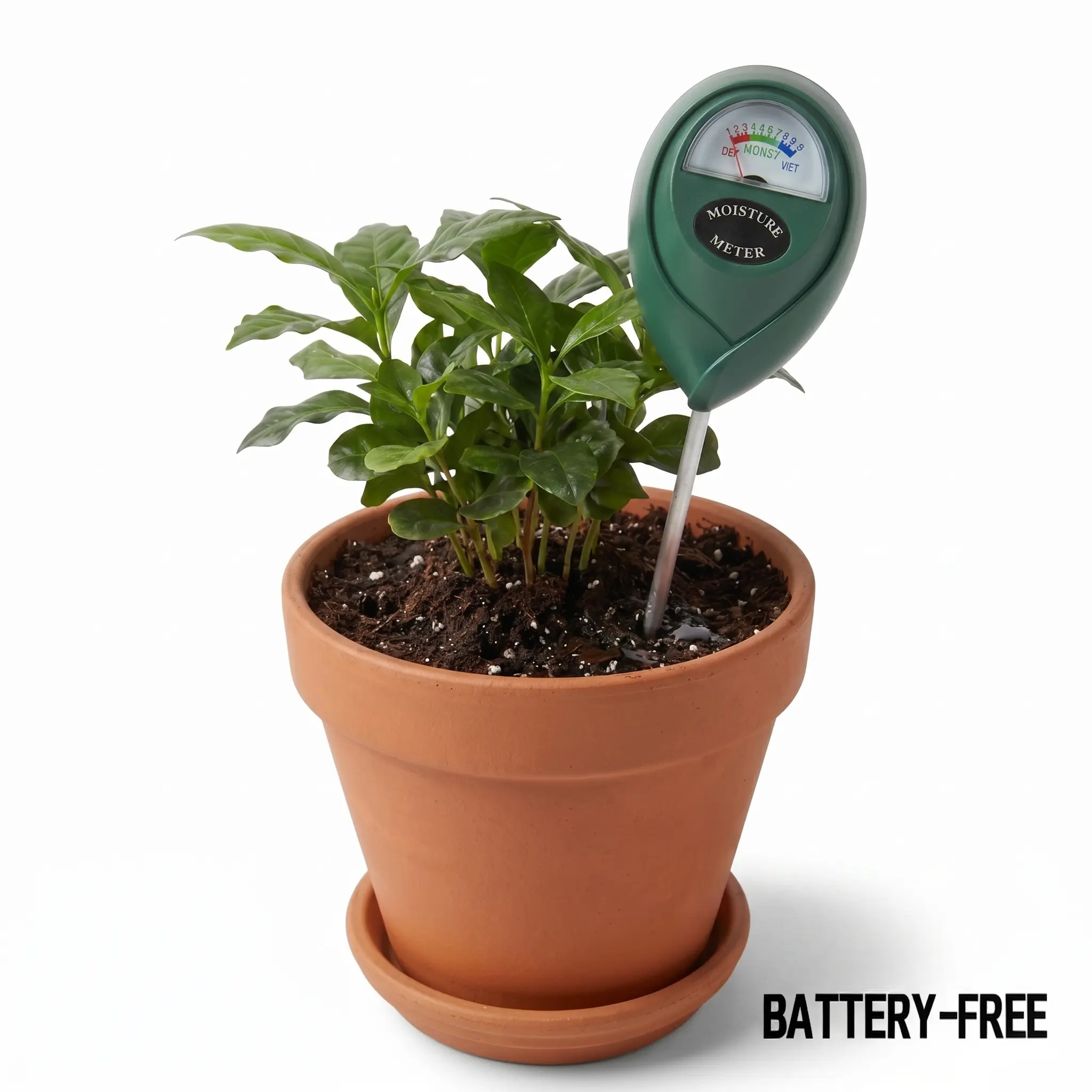 No-Battery Soil Moisture Tool - Soil Hygrometer Sensor for Indoor House Plant, Outdoor Garden Care Monitoring