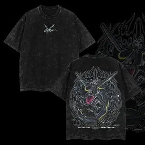 Vintage Dragon Graphic Tee, Washed Gothic Streetwear Shirt, Dark Fantasy Monster Oversized T Shirt, Unisex Grunge Gift Halloween Party T-shirt Unisex Tee, Streetwear Soccer Tee.