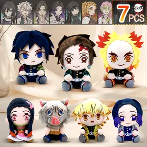 Demon Slayer Collectible Dolls - Plush Stuffed Toys, Featuring Tsugikuni Yoriichi, Kokushibou, Akaza Anime Cartoon Figures, Ideal Children's Birthday Gift