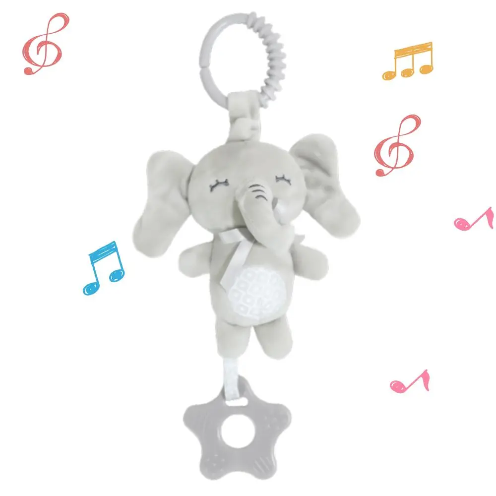 Cute Animals Design Hanging Baby Rattle Toy, Hanging Plush Toy with Teether, Soothing Toy, Baby Teether, Gifts for Birthday