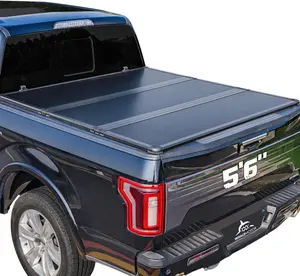 Hard Folding Truck Bed Tonneau Cover Compatiable with Ford F150 F-150 2015-2026 5.5 FT Short Box, Tri Fold Style，Cars accessories