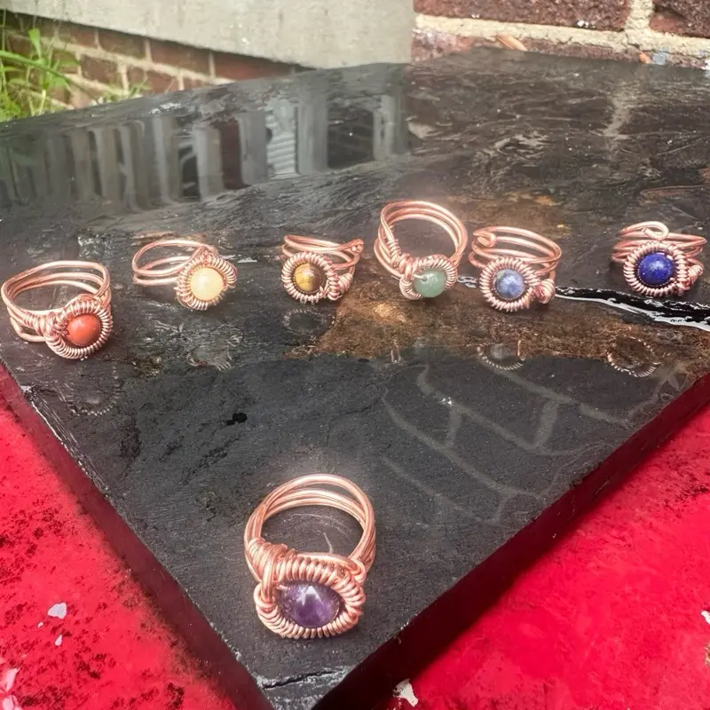 Juma CopperKing CQ Gemstone Beaded Ring
