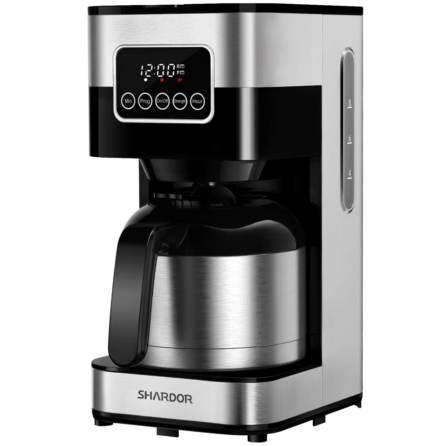 Coffee Maker Programmable with Thermal Carafe, Touch-Screen Drip Coffee Machine with Timer, 8-Cup Coffee Pot with Pause & Serve, Regular & Strong Brew