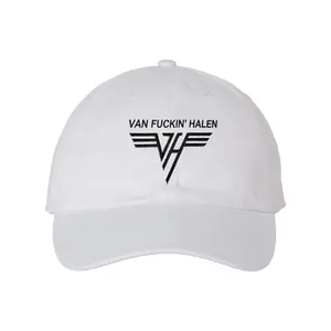 Van Halen Attitude Logo Embroidered Dad Hat Custom Thread Color Vintage Soft Cotton Adjustable Cap Trendy Streetwear Gift for Men & Women