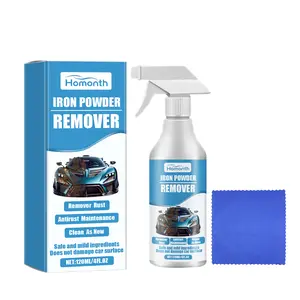 Car Iron Powder Rust Remover Spray Bike Wheel Hub Metal Parts Clean Renovate Remove Rust Stain Protective Film Anti Corrosion Extend Service Life