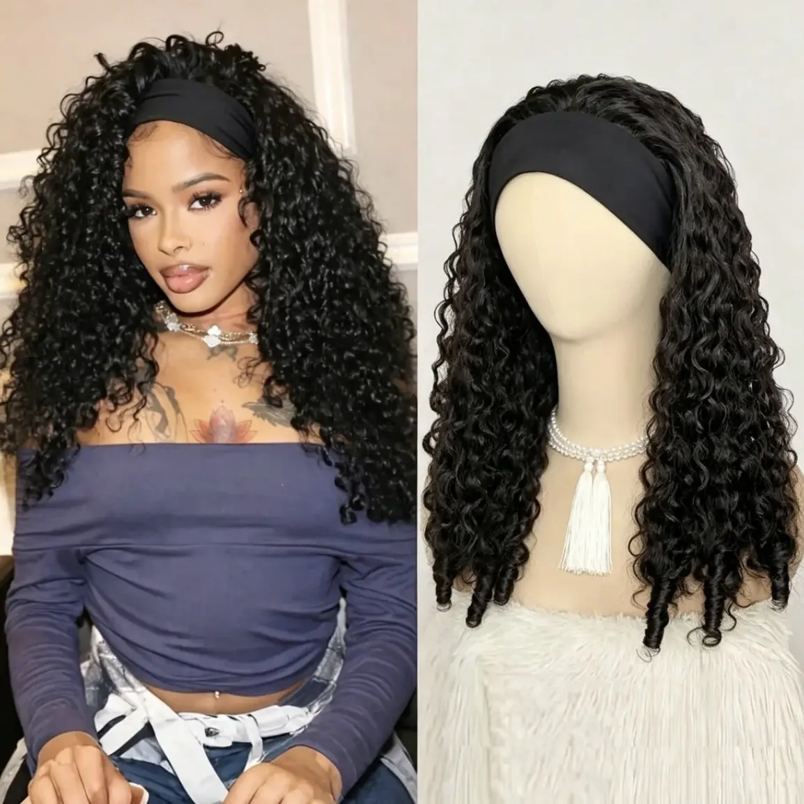 Headband Wig-Burmese Curly