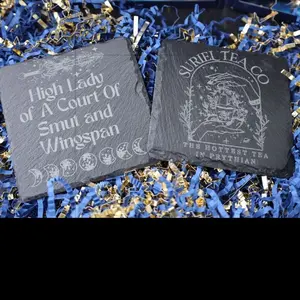 2 Acotar slate coasters