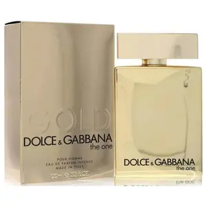 DOLCE & GABBANA The 1 Gold-Edition Men's Intense EDP Fragrance, 3.3 fl oz, Luxurious Scent with Clay Sage & Blood Orange Notes, Boxed EDP Fragrances, New in Box, Single Item, Luxurious Men's Fragrance