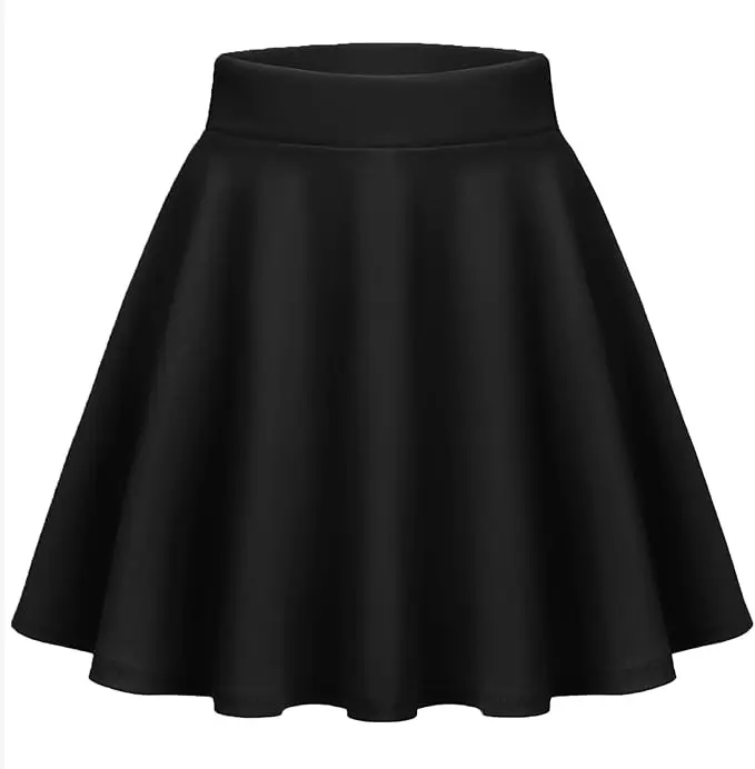 Women's Skirt Basic Mini Skater Skirt 2026 Summer Skirts Stretchable High Waist A-Line Party Club Skirts School Crop