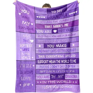 Christmas Grandma Gifts,Gifts for Grandma,Grandma Gift from Grandkids,Birthday Gifts for Grandma from Granddaughter,Great Grandma Gifts for Christmas Blanket 50"x60"