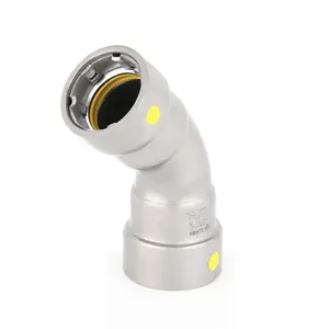 1-1/4" Carbon Press 45° Elbow
