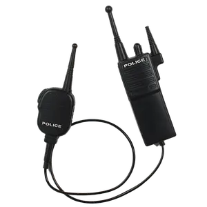 Police Walkie Talkie Toy Set | Kids Police Officer Role Play Accessory – Plastic Toy Radio with Microphone & Cable - Pretend Play Fun - Gift For Kids