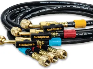 Fieldpiece HR3B Ball Valve Refrigerant Hose Set (3)