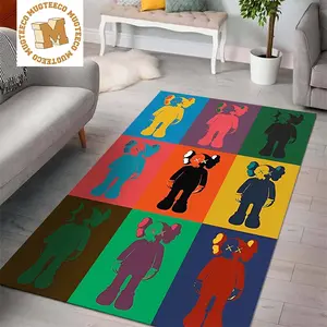 Kaws Companion Pop Art Colorful For Living Room CarpetDoormat