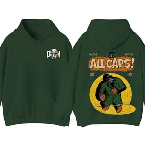 Mf Doom Madlib All Caps Hoodie, Full Size, Full Colors, for Men, for Women