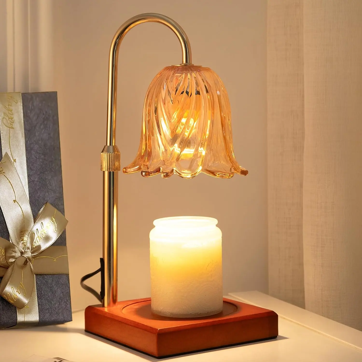 Candle Warmer Lamp with Timer Dimmable, Birthday Gifts for Women Mom, House Warming Gifts New Home Decor, Wax Melt Warmer for Jar Candles