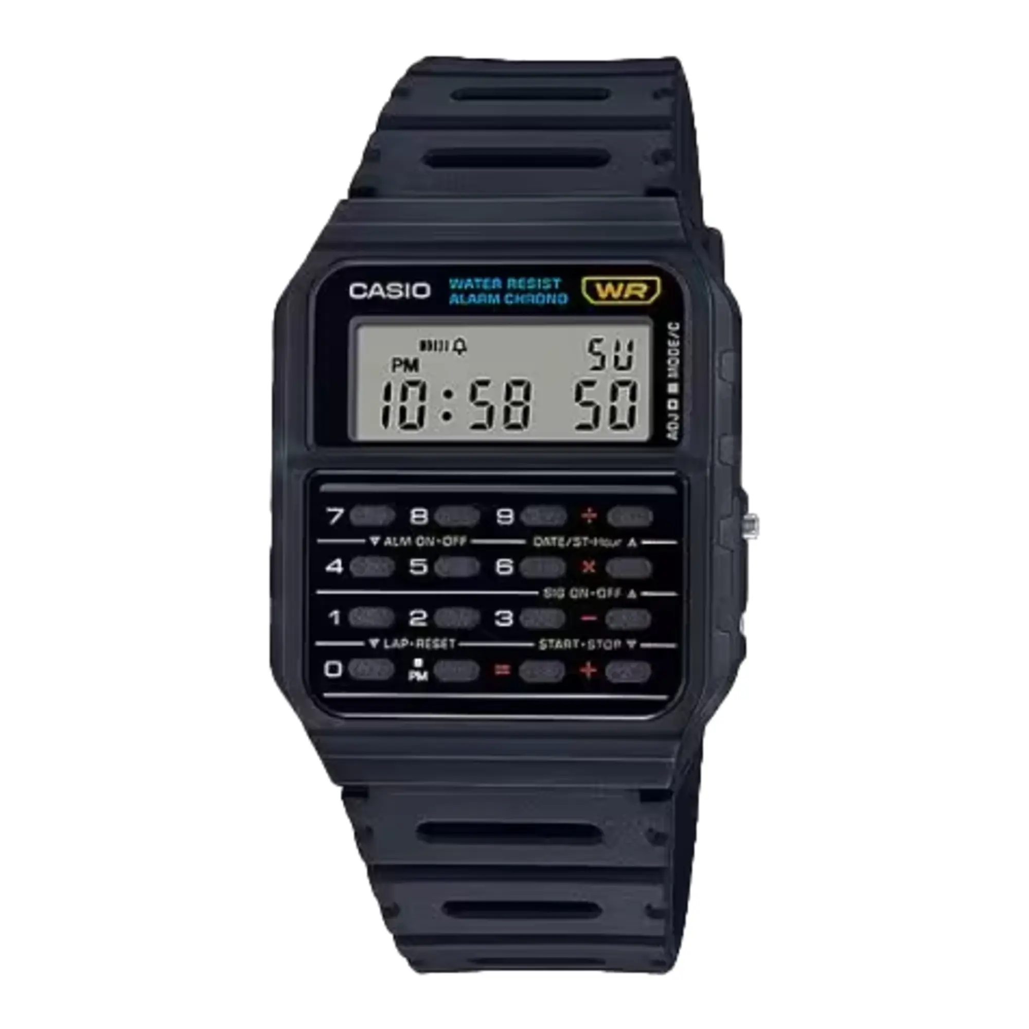 Casio Men’s Vintage LCD Digital Calculator Black Band - CA-53W-1Z