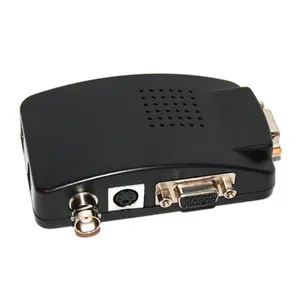 212 MAIN Compact Plug-and-Play BNC Composite to VGA Converter - S-Video to VGA Adapter for Computers & Networking