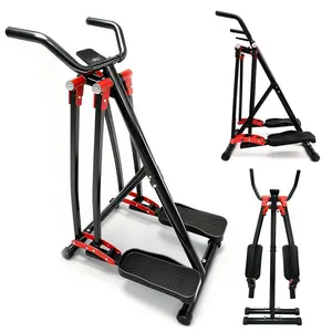 Air Walking Elliptical Machine with LCD Display | Foldable Cardio Cross Trainer Glider for Full-Body Low-Impact Workout | Quiet Magnetic Resistance Exercise Machine | Space-Saving Home Gym Equipment for Small Apartments
