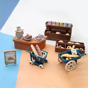 Miniature Dollhouse Furniture Set Doll Playset Small Size, Realistic Design, Perfect Gift for Kids and Collectors, Ideal for Play and Decoration