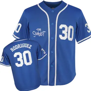 The Sandlot Benny Jersey The Jet Rodriguez Michael Squints Palledorous Alan Yeah-Yeah McClennan Movie Bel Air Baseball Jersey Christmas gifts