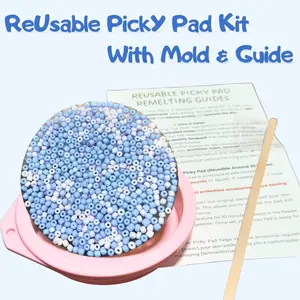 Multi-Color Bead Design Picky Pads Sensory Grippie Set, Stress Relief Fidget Toy for Skin Picking Relief