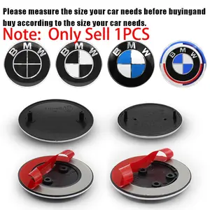 1Pcs 82MM 74MM BMW Models Car Front Hood Emblem Rear Trunk Badge Logo For BMW M M2 M3 E30 E36 E39 E46 E90 E60 F30 F18 F10 F20 G20 E83 E84 E87 E92 E93 E63 E64 F01 F02 G03 G14 E83 X3 X5 X6 X1 Auto Accessories