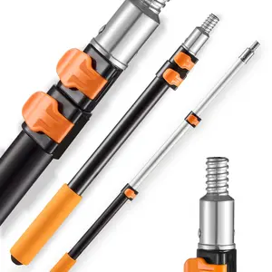 fathersdaygift VEVOR Telescopic Extension Pole, 1.76-4 FT Multi-Purpose Extendable Pole, Sturdy Aluminum Alloy Paint Pole Extension with Flip-Lock Design, High Reach Roller Stick for Painting, Dusting and Cleaning