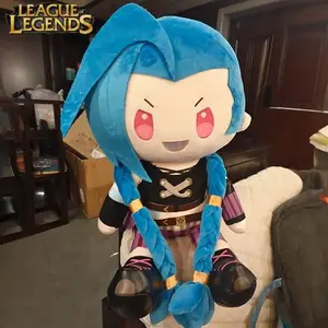 2026 new Original Jinx Plush Arcane League Of Legends Plush Toy Game Peripheral Plushie Cute Soft Stuffed Doll Children Birthday Gifts