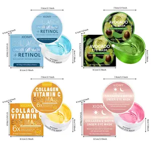 240pcs Collagen Retinol Avocado Turmeric Vitamin C Biotin Eye Care Set, Moisturizing Firming Brightening, Multi-Functional Eyelash Growth Kit