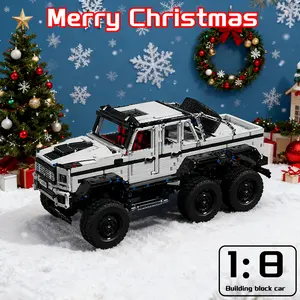 Static Version [1:8] 3173-Piece Dark Warrior Assembly Off-Road Vehicle Model Educational Toy Perfect Gift Christmas Must-Have Hands-On Interaction Building Block Car