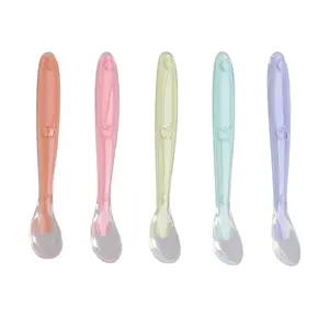 Acorn Baby Spoons Pastel 5pk - Baby Feeding Spoon Promotes Independent Feeding