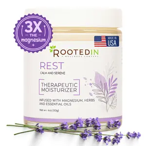 Rooted In Magnesium Sleep Cream Deep Rest Relaxation High Absorption No Morning Grogginess Fast Acting Hydration Calming Moisturizing Blend