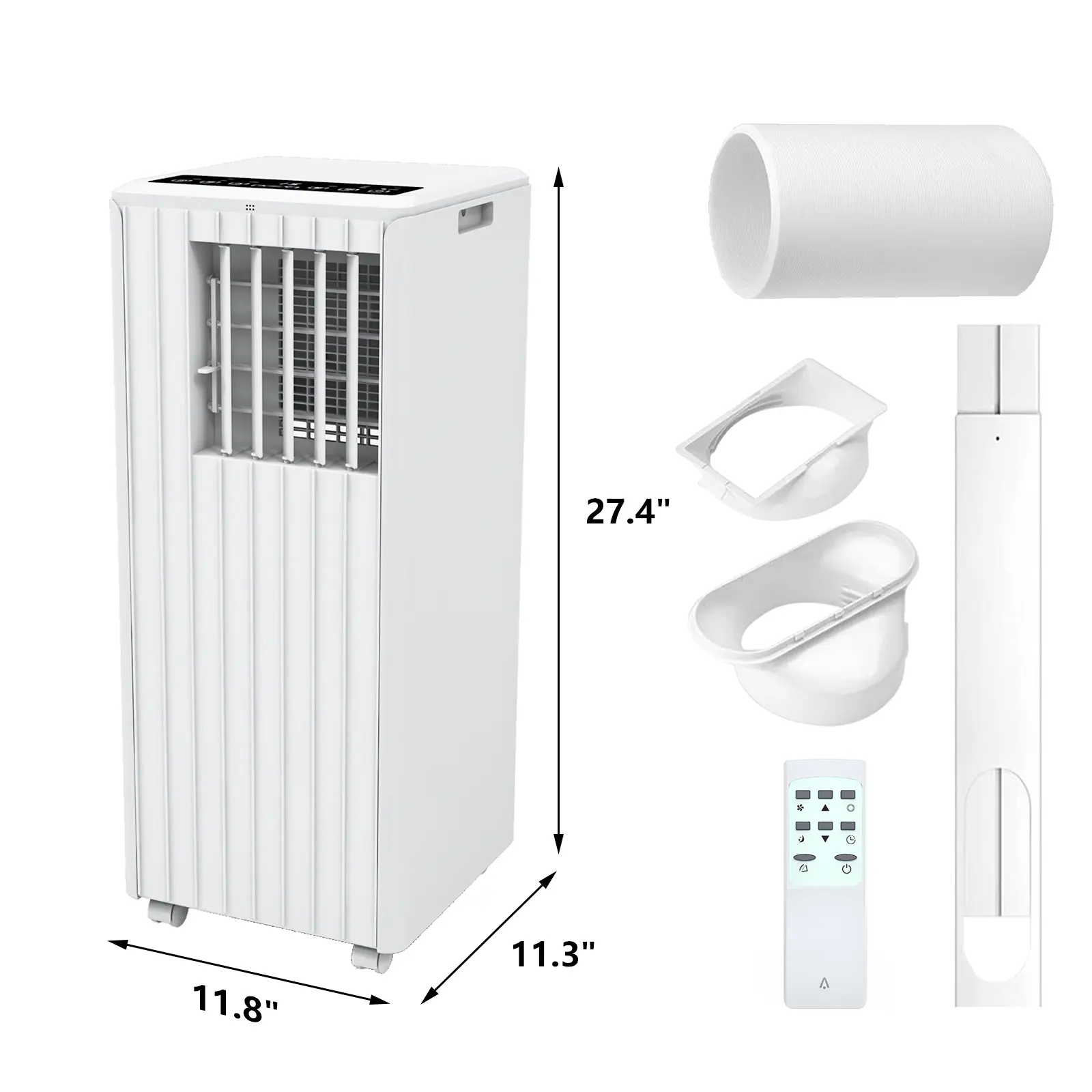 Portable Air Conditioner for Apartment, Office, Bedroom,Kitchen,Garages,Dorms,8000 BTU Room Air Conditioner Up to 350 Sq ft,3-in-1 Portable AC Unit with Fan & Dehumidifier,54dB Quiet Sleep Mode 24H Timer