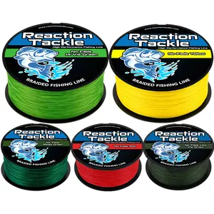 NO FADE Braided Fishing Line: 300-3000 Yards, Durable Pro Grade Performance For Saltwater and Freshwater - Reaction Tackle