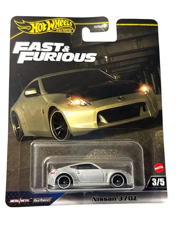Hot Wheels Nissan 370Z Diecast Model Car - 3/5 Fast 5 Collection - 2025 Fast & Furious Premium Series A