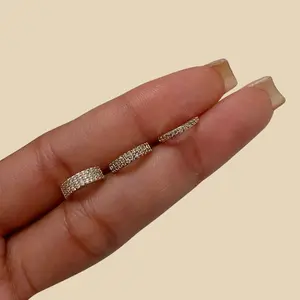 Diamond Nose Hoop in Silver & Gold Surgical Steel 8mm 20g Hypoallergenic Durable Everyday Wear Accessory