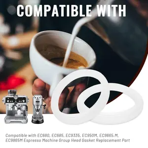 Silicone Steam Ring 51mm  Compatible with EC680, EC685, EC9335, EC950M, EC9665.M, EC9865M Espresso Machine Group Head Gasket Replacement Part