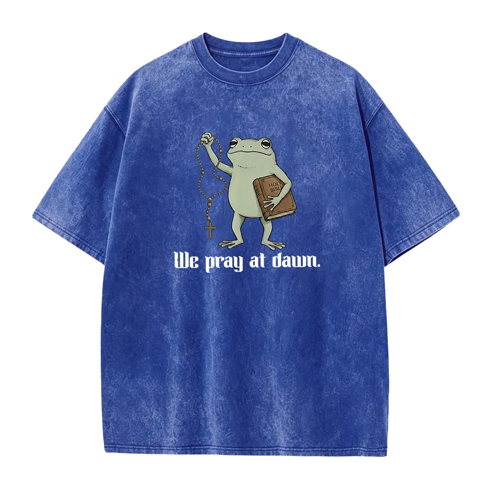 Washed T-shirt-Blue