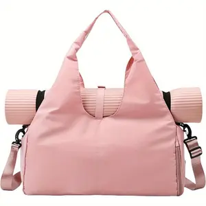 Yoga Mat weekender Bag for Women Lightweight Sports Waterproof Gym Tote Wet Compartment Yoga Carrier with Adjustable Strap Yoga Belt Easy Carry