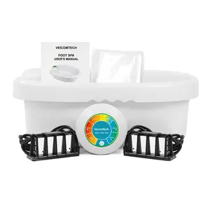 Ionic Foot Bath Detox Machine Salon Detox Spa Kit with Bath Salt ( Water Color will Change Without Feet, is Electrolysis Phenomenon）