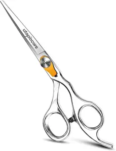 Utopia Care 6.5 in Smooth Hair Cutting Shears - Stainless Steel Salon & Home Haircare Tools with Ergonomic Offset Handle, Adjustable Screw