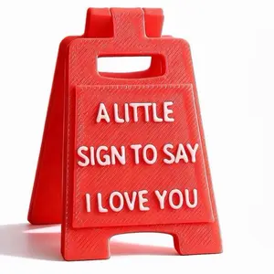 Acrylic "I Love You" Desk Sign - Ideal For Office Decor, Gift For Couples, Friends And Family, Love Decoration, Valentine's Day Display, Valentine's Day Gift, Valentine's Day Decor