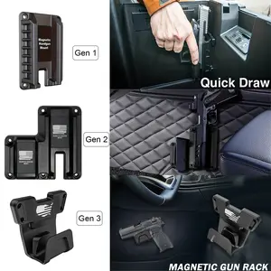 Magnetic Gun Holder for Car, Quick Draw Magnetic Pistol Holster, Hidden Design Adjustable Magnetic Gun Mount for Multiple Scenarios, Car Accessory