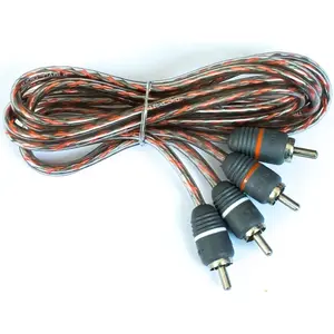 Elite Audio EA-RCA6 Standard 2-Ch RCA Cable - 6ft. Male to Male Twisted Wire Pair with Noise Reduction