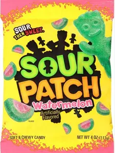 SCARY Sour Watermelon Sour Patch Kids 1/2lb